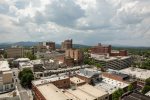 View of Downtown Asheville from condo